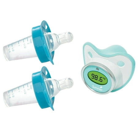 Munchkin The Medicator Pacifier Medicine Dispenser 2-Pack with Pacifier Thermometer, Blue