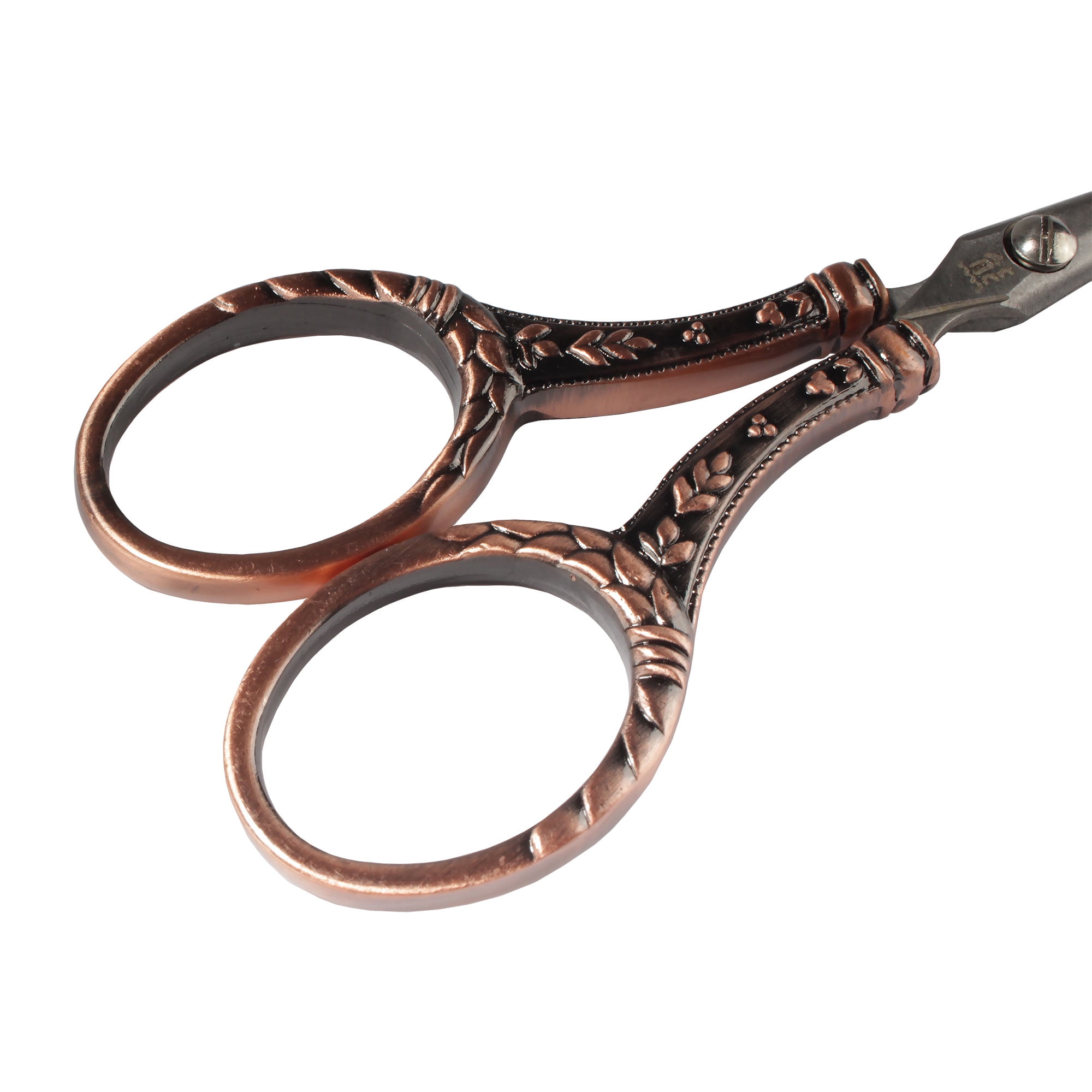 JubileeYarn Decorative Floral Embroidery Craft Scissors - Copper - 3 Pairs