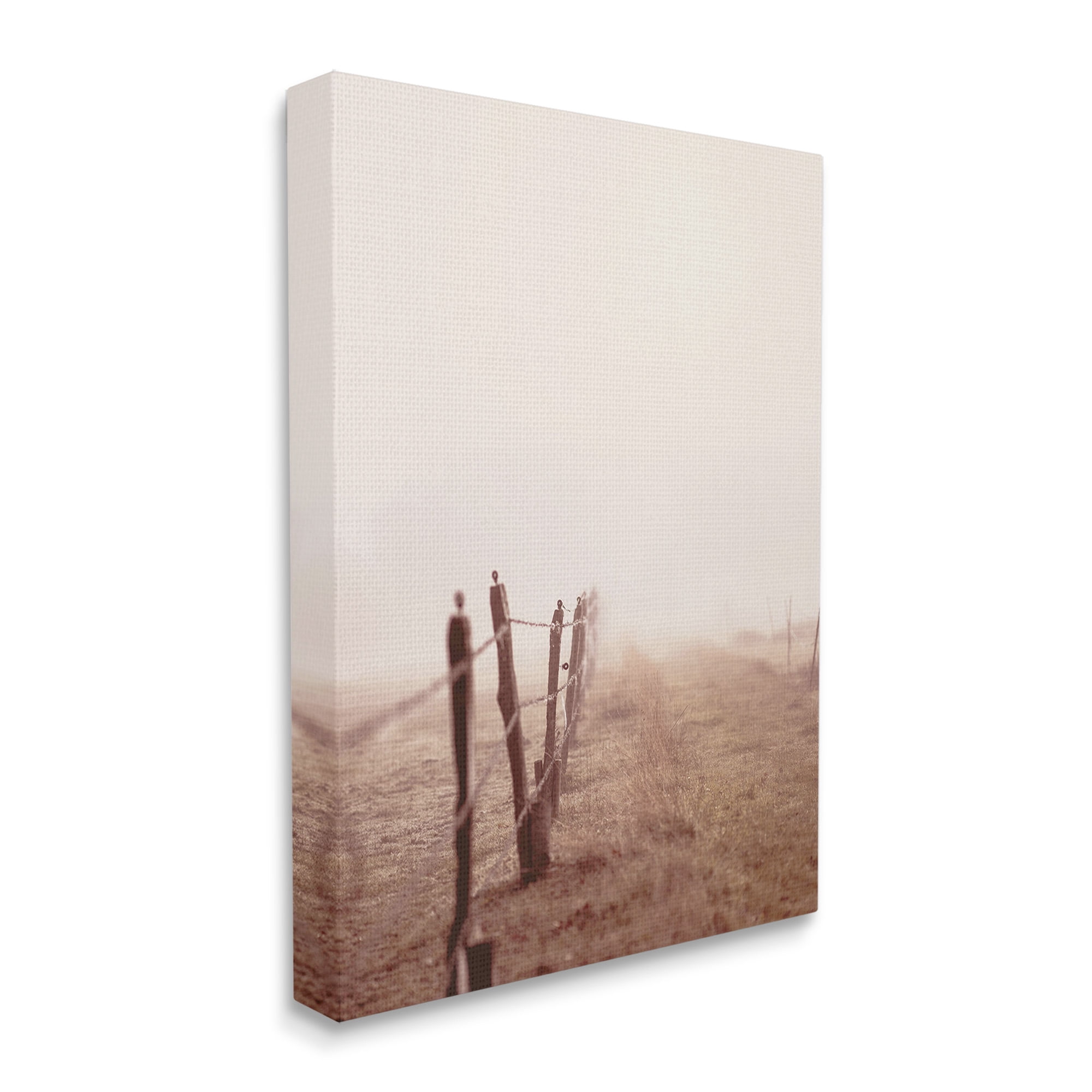 Stupell Industries Quiet Foggy Countryside Landscape Photography Gallery Wrapped Canvas Art Print Wall Art, 16 x 20