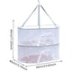 thumbnail image 2 of Gancho plegable a prueba de viento de 4 capas para flores brotes plantas organizador red de secado de malla, 2 of 6