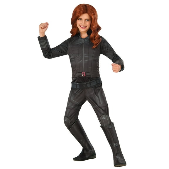 Girl's Deluxe Black Widow Halloween Costume