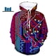 thumbnail image 2 of Sudadera con capucha para hombre y mujer, con estampado completo de circuito, cuello redondo, informal, de talla grande, para otoño e invierno, 2 of 5