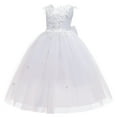 thumbnail image 1 of Robe Vintage Fleurie Dentelle Sans Manches Longueur Robe de Soirée de Mariage Robe de Danse, 1 of 6