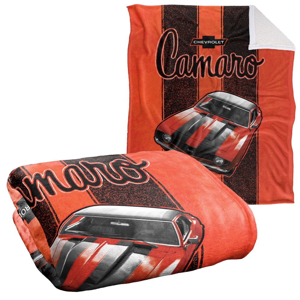 LOGOVISION Chevrolet Blanket 50Inx60In Camaro Stripes Silky