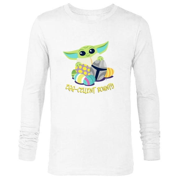 Star Wars The Mandalorian Grogu Easter Egg-Cellent Bounty - Long Sleeve T-Shirt for Men - Customized-White