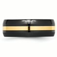thumbnail image 3 of Ceramic Black with 14k Inlay 8mm Polished Band Size 9, 3 of 6