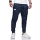 thumbnail image 2 of Pantalones de vestir lisos de corte recto para hombre, cintura media y bolsillos - Tejido elástico de poliéster, adecuados para senderismo y actividades al aire libre, 2 of 4
