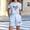 Light Blue, variant on Girls Red Patriotic Summer Set USA Flag Heart Rhinestone Drip Short Sleeve T-Shirt and Shorts for 4th of July 3-14Y,Size 5-6 T