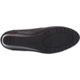 thumbnail image 4 of Clarks Womens Mallory Almond Toe Casual Slide Sandals, Black Suede, Size 8.5, 4 of 4