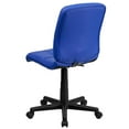 thumbnail image 3 of Pemberly Row Contemporary Mid Back Quilted Office Swivel Chair in Blue, 3 of 6