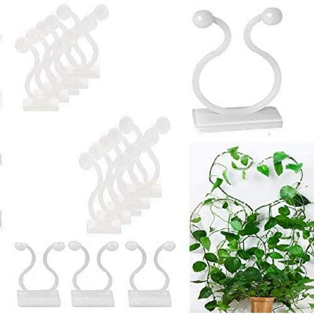 Clips Organizadores De Cables Autoadhesivos - Pack De 50 Piezas, Transparentes, Para Mesa Y Escritorio Sujeta Cables Exteriores