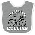 thumbnail image 3 of Inktastic I'd Rather Be Cycling Boys or Girls Baby Bib, 3 of 4