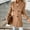 Khaki, variant on jsaierl Womens Blazer Double Breasted Notched Collar Open Front Solid Color Plus Size Jacket Trench Coat with Pocket