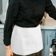 thumbnail image 5 of REACHISE Canteen Server Apron Waist Apron Waitress Apron with Pocket Short Waist Apron Kitchen Cooking Apron, 5 of 8