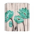 thumbnail image 3 of 4 Pieces Shower Curtain Set with Rugs,Romantic 3D Red Rose Shower Curtain for Bathroom Sets with Shower Curtain and Rug Purple Red Toilet Sets for Lovers Valentine's Day, 3 of 9