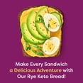 thumbnail image 5 of Kiss My Keto Bread Zero Carb (0g-Net) - Wheat Bread Loaf, Low Calorie Bread - Sugar Free Bread & High Protein Bread - Thin Sliced Bread, Sandwich Bread Whole Wheat (Rye, 1-pack), 5 of 7
