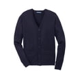 thumbnail image 5 of Port Authority SW302 Mens Value V-Neck Cardigan Sweater with Pockets, Navy - Medium, 5 of 6