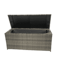 thumbnail image 5 of DUOSONG Outdoor Storage Box, 113 Gallon Wicker Patio Deck Boxes With Lid, Outdoor Cushion Storage For Kids Toys, Pillows, Towel Grey Wicker Grey Rattan+Waterproof Fabric+Metal Garden & Outdoor, 5 of 20