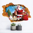 thumbnail image 1 of Pegatinas de ventana de Navidad, pegatina de pared de Papá Noel, pegatinas de decoración de Navidad, pegatina de pared de Navidad, pegatina de pared de renos de Papá Noel, Pa de Navidad XianweiShao 8390613974419, 1 of 1