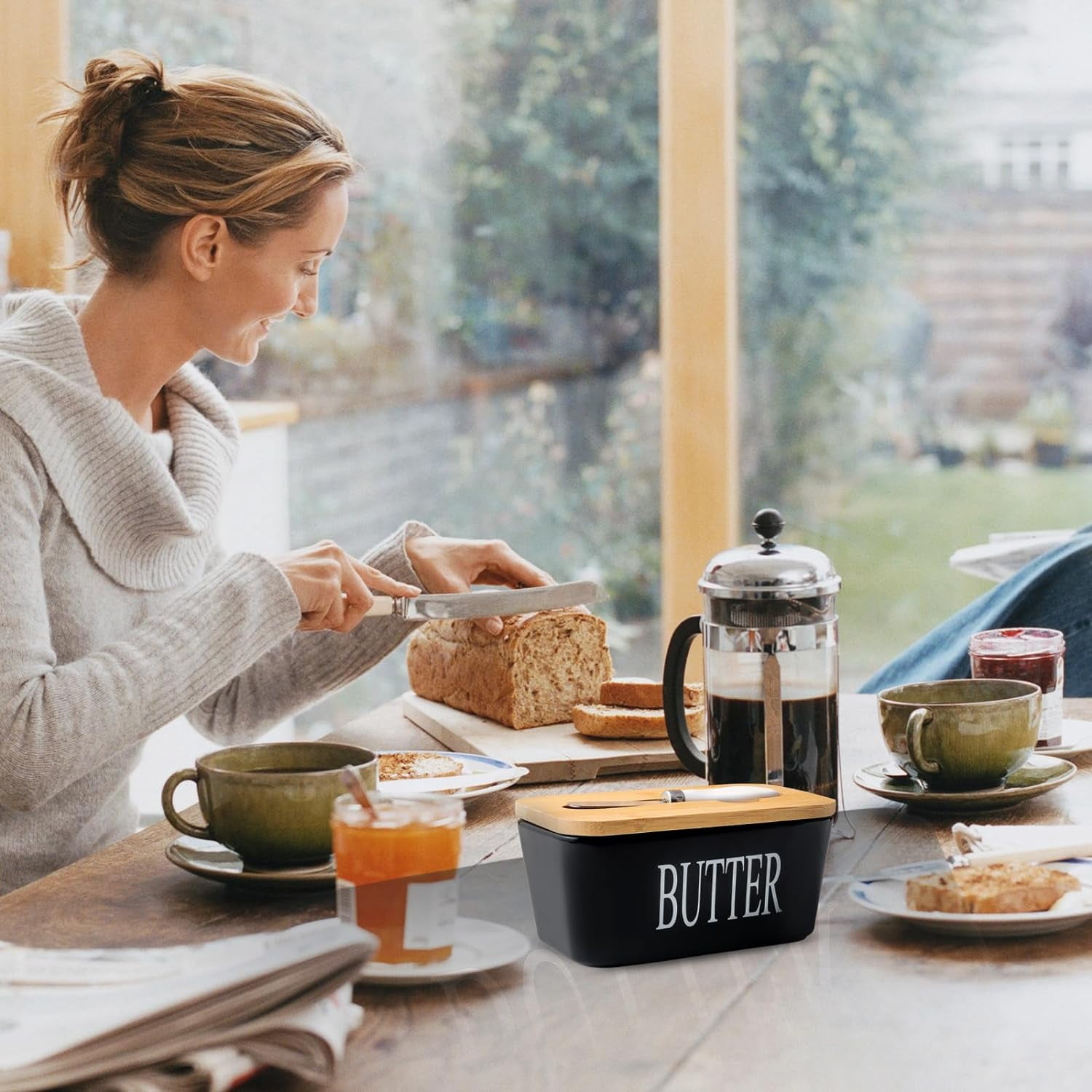 Radicaln Marmeren boterschotel met deksel 6 x 5.5 Inch Handgemaakte Boterverspreider Keuken Accessoires & Boerderij Keuken Decor - Home & Kitchen Boter Crock- Home Decor (Verona Radicaln Marmeren boterschotel met deksel 6 x 5.5 Inch Handgemaakte Boterverspreider Keuken Accessoires & Boerderij Keuken Decor - Home & Kitchen Boter Crock- Home Decor (Verona