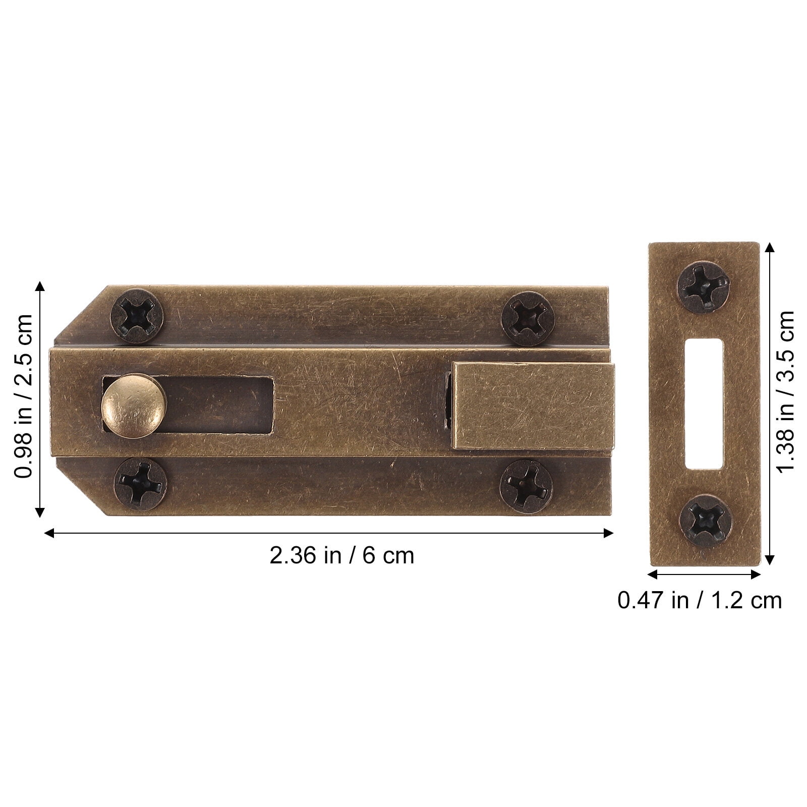 Door Bolt French Door Flush Bolt Sliding Door Lock Level Bolt Gate
