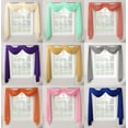 thumbnail image 2 of 1 Piece Sheer Voile Window Home Decor Fully Hemmed Scarf Valance Swag Topper, 2 of 2
