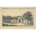thumbnail image 2 of Charles Randle 24x16 Black Ornate Framed Double Matted Museum Art Print Titled: Entrance to Laxton in Northamptonshire (1825), 2 of 5
