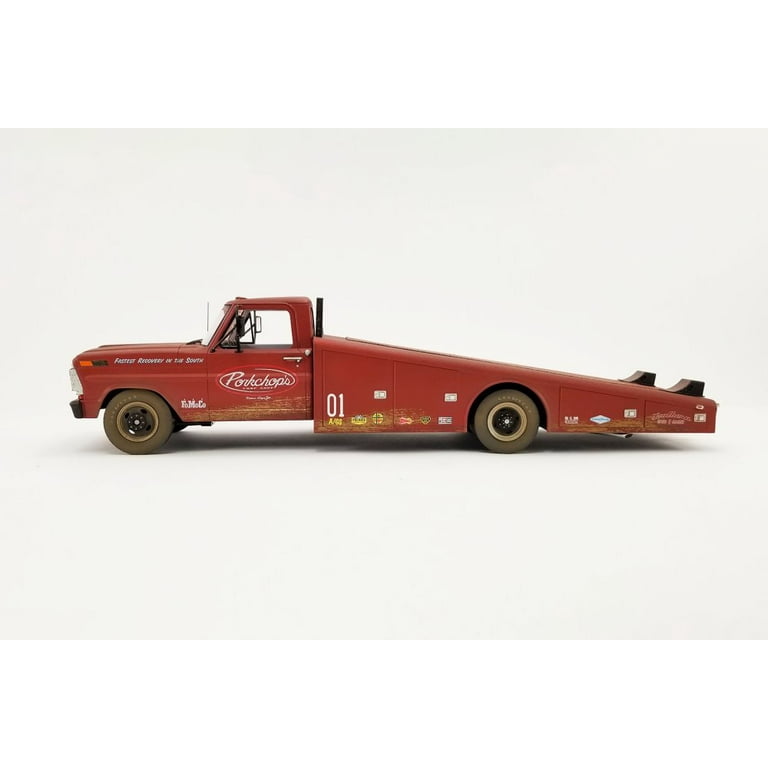 Acme 1970 Ford F-350 Ramp Truck Diecast Toy, Rusted