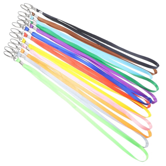 NICEXMAS 12Pcs Lightweight Lanyard for Badge Holder with Comfortable Neck Strap