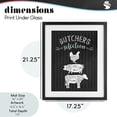 thumbnail image 4 of Stupell Industries Modern Butchers Selection Animal Sections Black Framed Print Under Glass, 17 x 21, by Lettered and Lined, 4 of 8