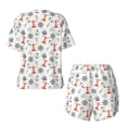 thumbnail image 5 of Lsque Lighthouse Sailboat Women's Short-Sleeved Pajama Set - 2 Piece Soft and Lightweight Sleepwear Set-Medium, 5 of 9