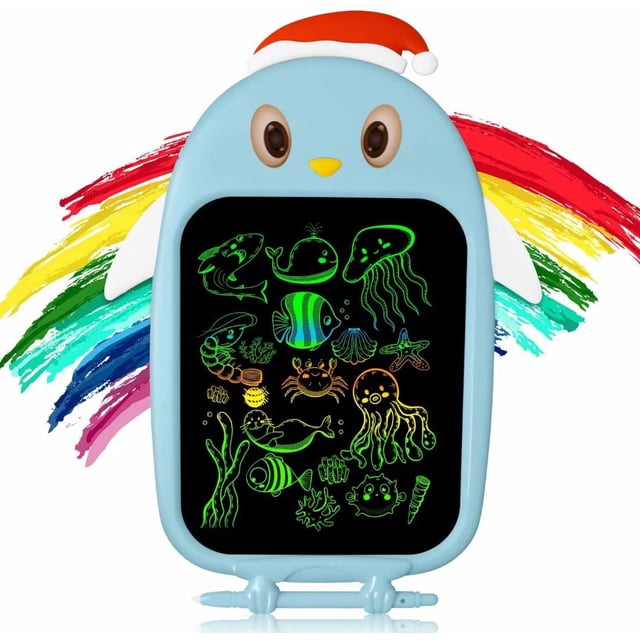ZECATL LCD Writing Tablet 8.5-Inch Colorful Doodle Board Drawing Tablet, Electronic Drawing Pad with Lock Function, Educational and Learning Toys for 3 4 5 6 Year Old Girls and Boys,Blue