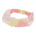 thumbnail image 5 of Unique Bargains 1 Pc Headband Maple Leaf Lace Wide Hairband for Women Pink, Yellow, Apricot, 5 of 5