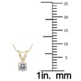 thumbnail image 3 of SZUL Women's 1/10 Carat Round Diamond Solitaire Pendant in 14K Yellow Gold (J-K-L Color, I2-I3 Clarity), 3 of 6