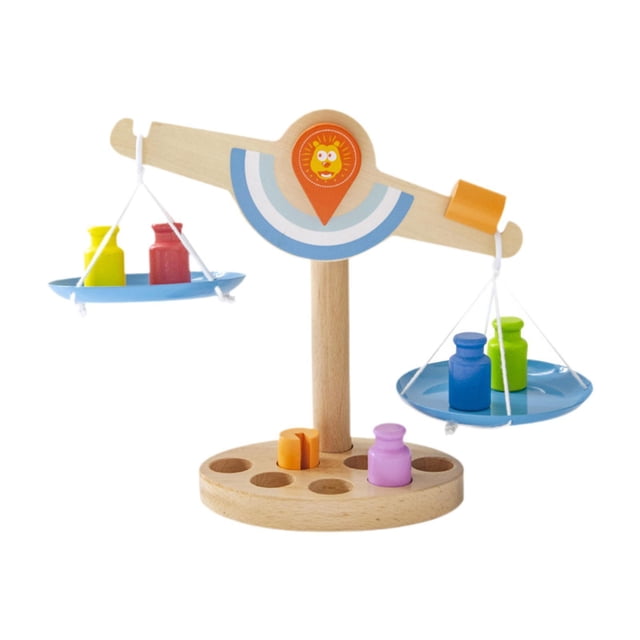 Báscula de equilibrio de madera, juguete de aprendizaje Montessori, ayuda didáctica divertida, juguete de matemáticas, juego de equilibrio para niños,