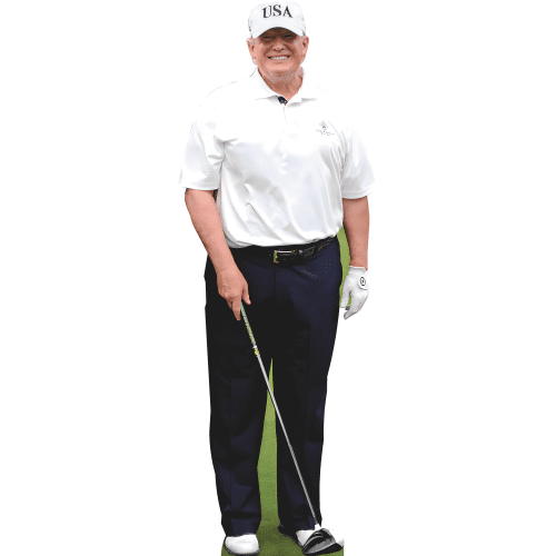 H38281 Donald Trump Golf Club Cardboard Cutout Standee Standup
