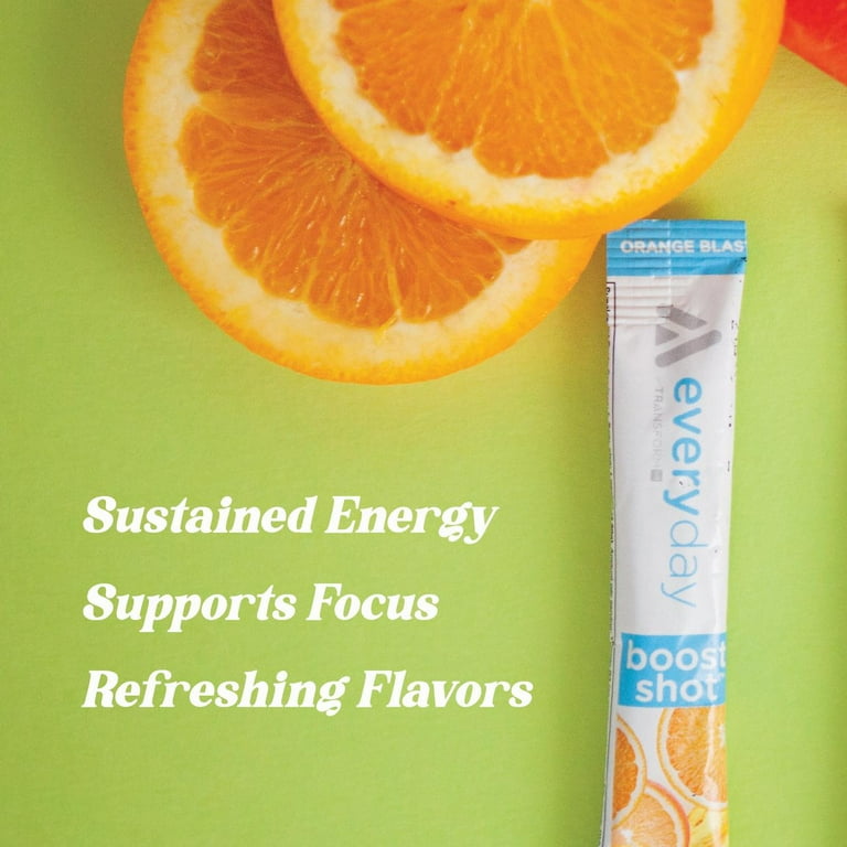 TransformHQ Boost Shot Powder Drink Stick Packets, Rocket Pop, 7