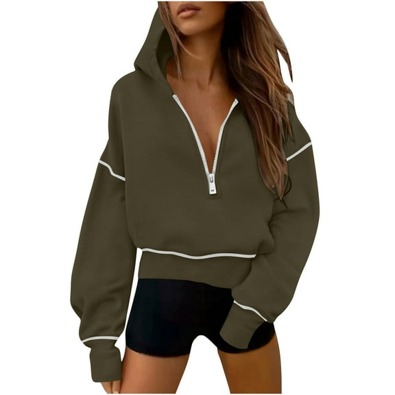 Long Sleeve Hoodie for Women Fashion Casual 2025 Crewneck Pullover Outdoor Shirts Winter Clothing Basic Fall Clothes Comfort Outfits
