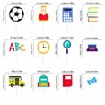 thumbnail image 2 of Back to School Cake Toppers 12 Pack Classroom Theme Cupcake Picks for School Party Cake Dessert Decoration Supplies, 2 of 7