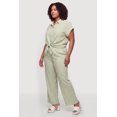 thumbnail image 2 of Women's Plus Size Striped Wide Leg Casual Pants, 2 of 4