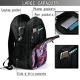 thumbnail image 4 of Music Tool Band Backpack Schoolbag Large Capacity Daypack Bookbag Satchel Notebook Laptop Backpack Travel Bag USB Rucksack, 4 of 7