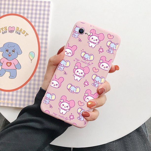 Sanrio My Melody Kuromi Silicone Case For iPhone 7 8 Plus SE 2022 2020 Mini Cases For iPhone 7 8 7Plus 8Plus SE3 SE 2020 Fundas xuanjing unisex
