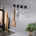 thumbnail image 7 of Adhesive Black Hooks Rope Towel Hanger Super Powerful Stick On Hooks for Home Kitchen Bathroom Heavy Duty Wall Mount Coat Hanging Rack - (4 Pack), 7 of 7