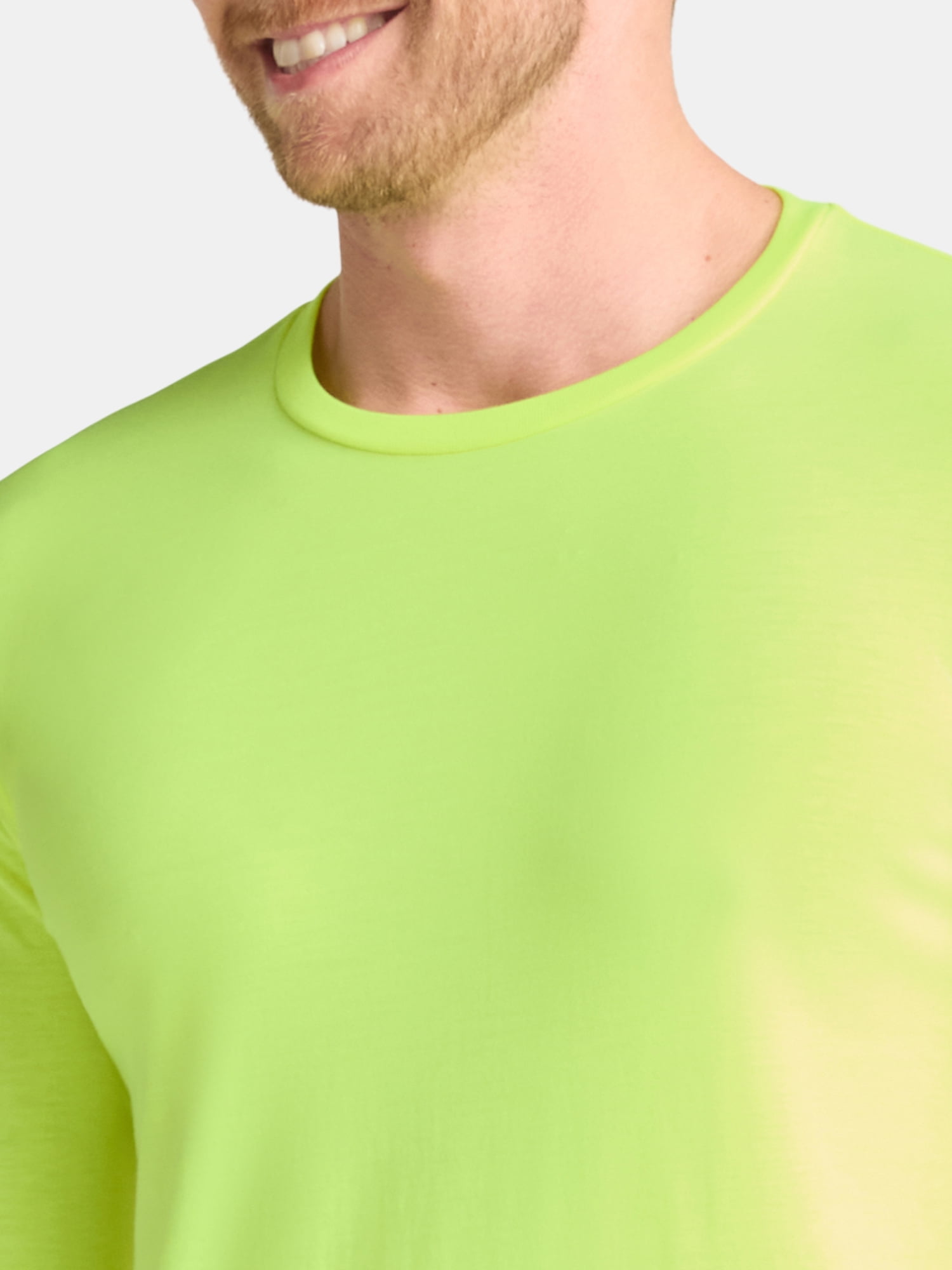 Athletic Works Men's and Big & Tall Men's Tri-Blend Tee with Long Sleeves, Sizes XS-4XLT