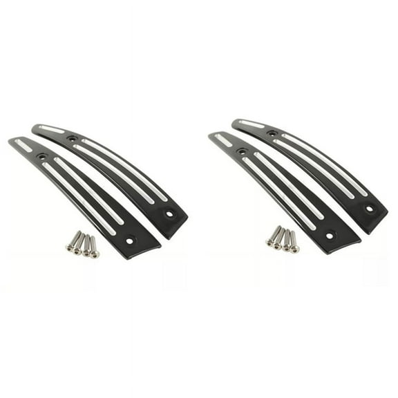 4x Black Split Windshield Side Trim for Touring Road Glide FLTR 2015-2020