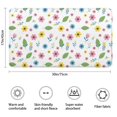thumbnail image 3 of Pioneer Flower Floral Print Pattern Bathroom Rugs Mat, Non Slip Microfiber Bathroom Rug with Rubber Backing, Soft Mats for Bathroom Floor Tub Shower, 17"x30", 3 of 5