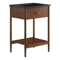 Zaire Bathroom Vanity in Walnut Black