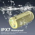 thumbnail image 5 of Solorage Portable Bluetooth Speaker IPX7 Waterproof, 24W Loud Sound, Deep Bass, Bluetooth 5.3, 30H Playtime, Wireless Stereo Pairing, LED Lights, for Home/Beach/Party/Outdoors-Kakki, 5 of 8