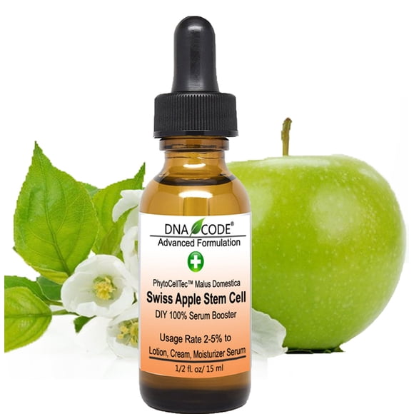 Antienvejecimiento. DIY Swiss Apple Stem Cell Serum Booster. Elimina las arrugas Reconstruye el colágeno y la elastina