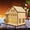 H, variant on Christmas Village Houses: Led Light Wooden House, Unfinished Rustic Holiday Village Decor - Perfect for Christmas Table Centerpieces, Xmas Party Decorations,Crafts I(Without Battery)